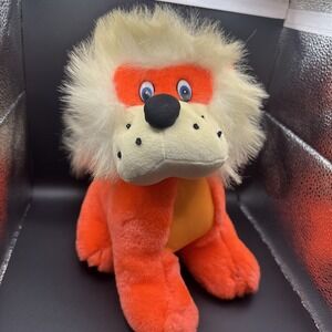 Vintage Lion Plush, Nanco,‎ Orange